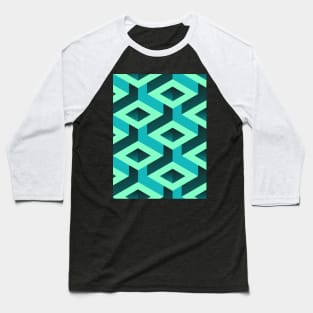 3d abstract pattern Baseball T-Shirt